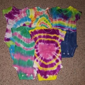 5 Tie Dye Onesies
